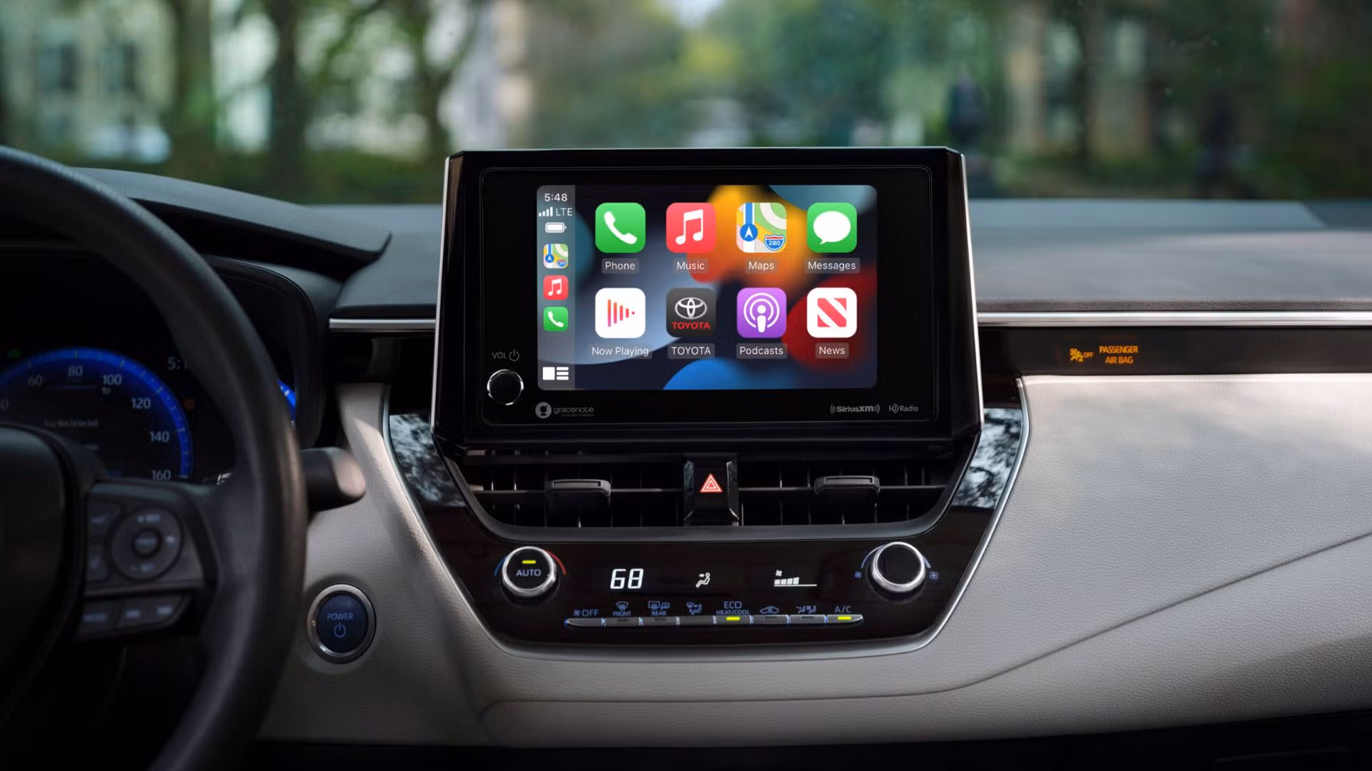 Infotainment display in a 2025 Toyota Corolla Hybrid