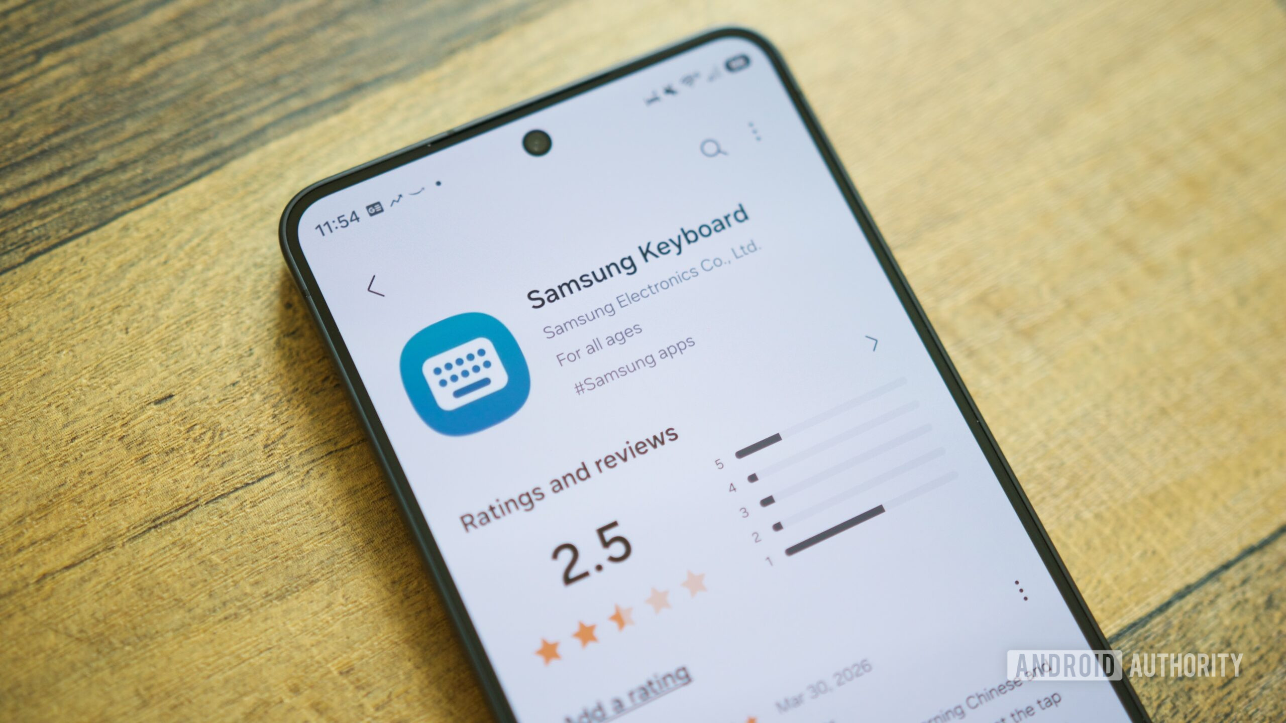 Samsung Keyboard from a Galaxy device