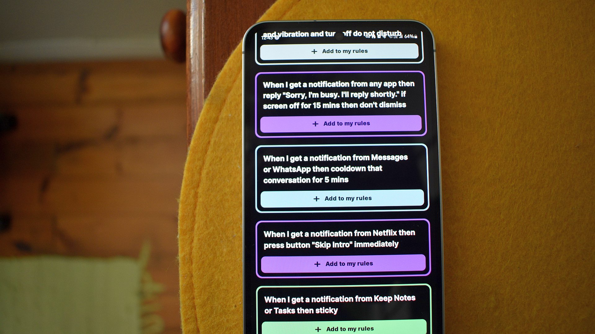 Buzzkill Android Notifications