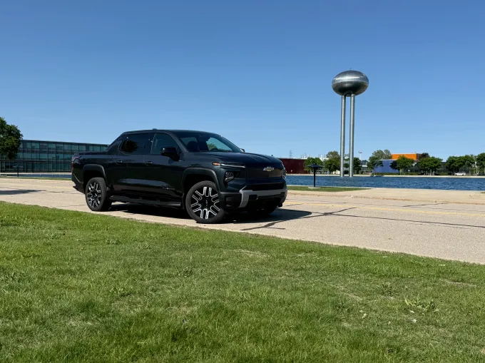 The Silverado EV at GM's Tech Center.