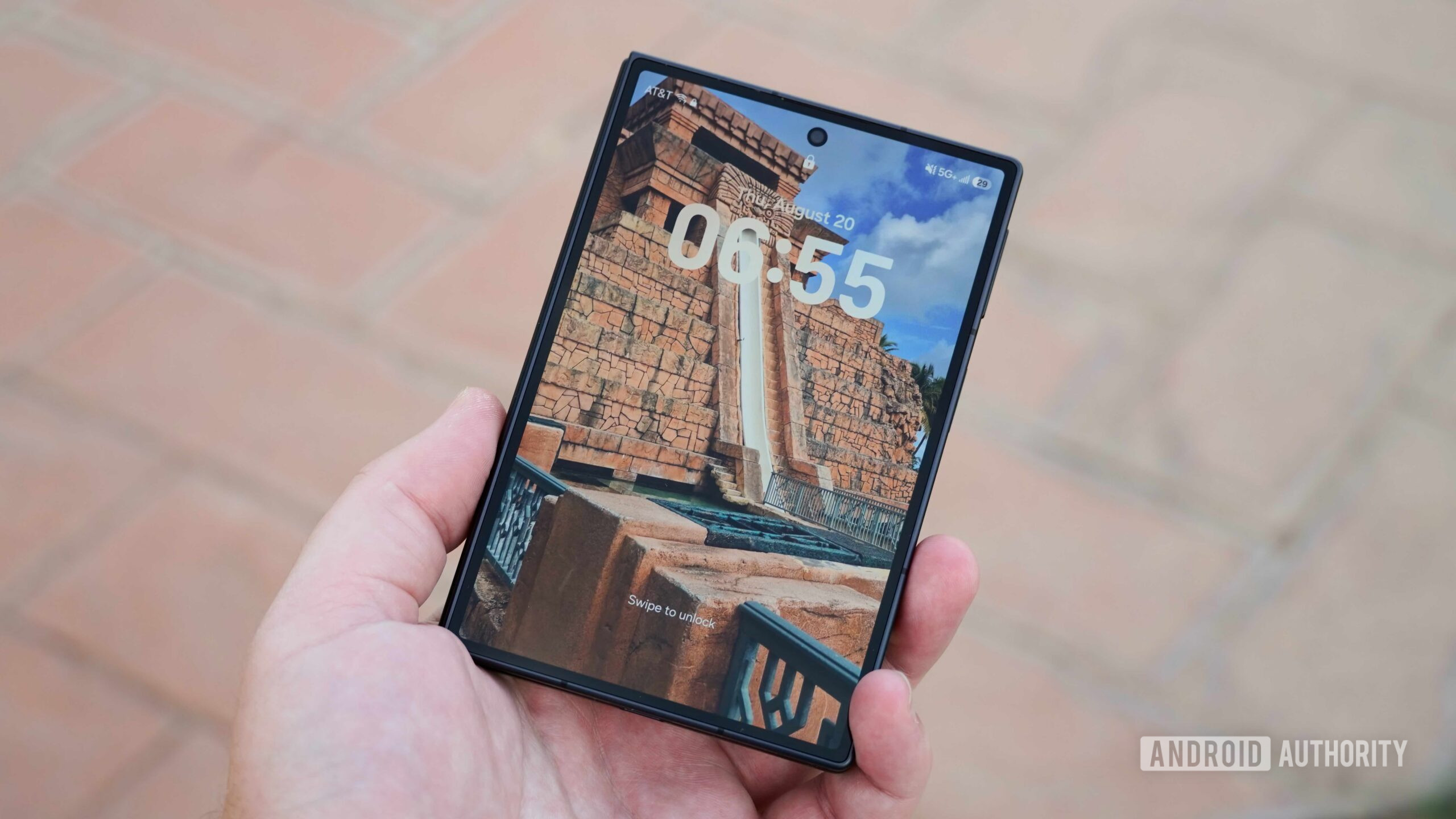 The cover screen on the Galaxy Z Fold 8.
