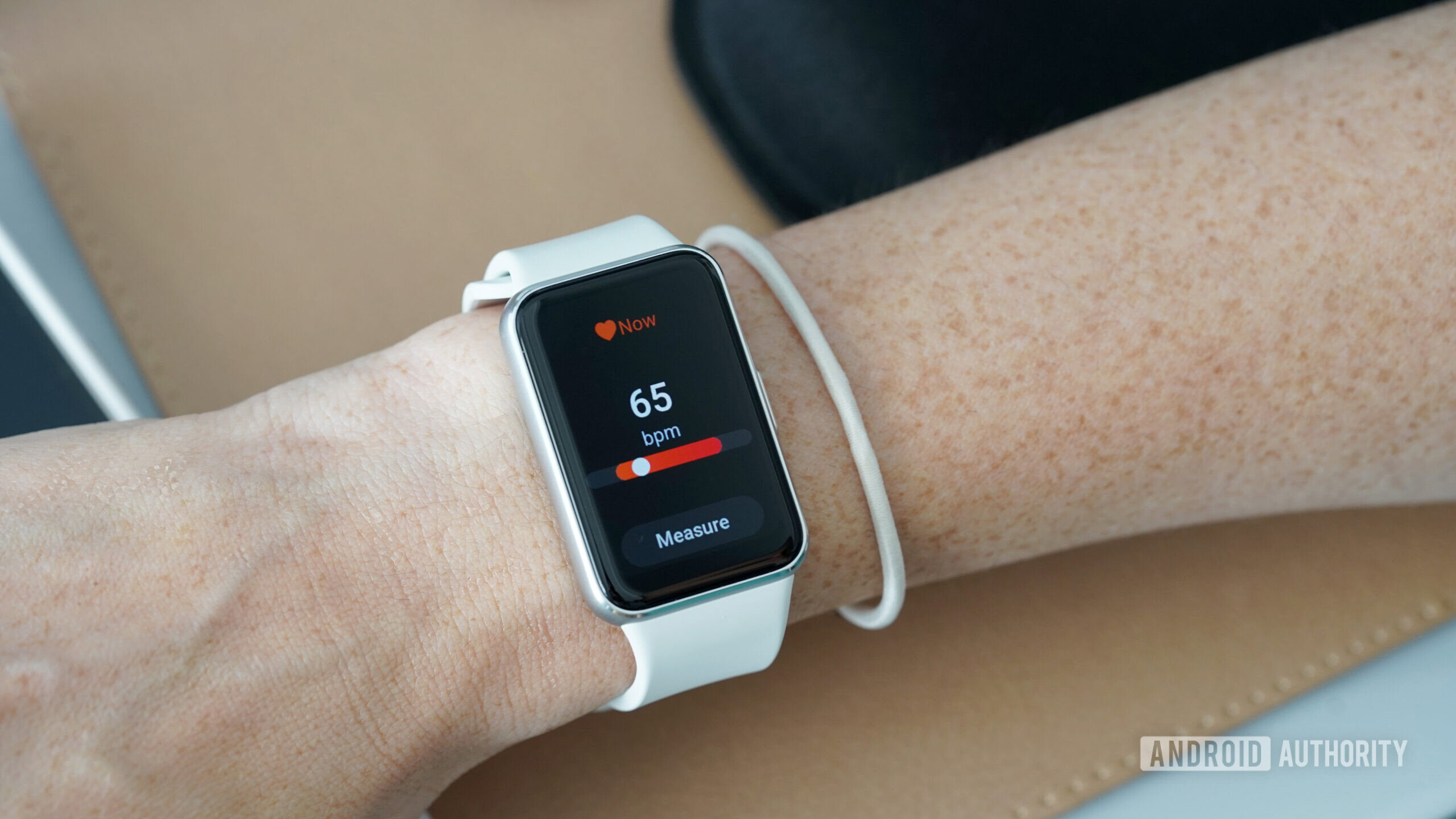 Samsung Galaxy Fit 3 displaying heart rate.