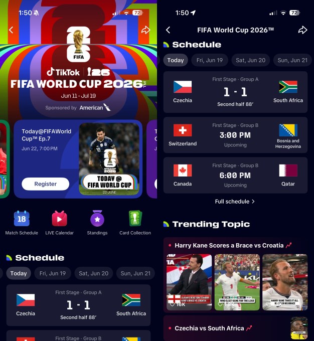 TikTok Sports Hub